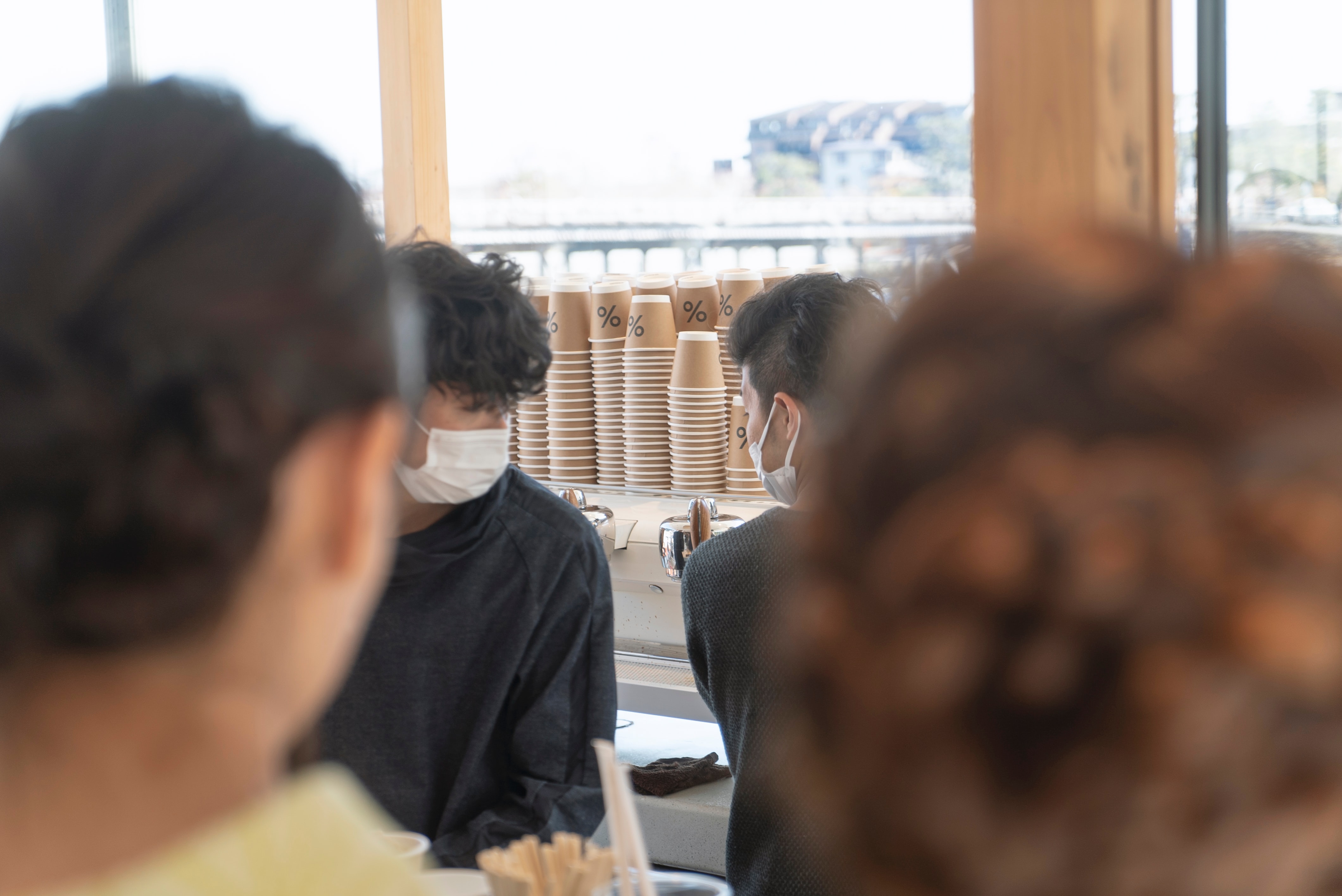 Coffee shop value customer service COVID 19 masks