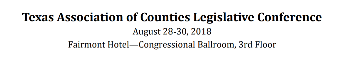 Texas League of Counties Legislative 2018 Conference.png Texas League of Counties Legislative 2018 Conference.png