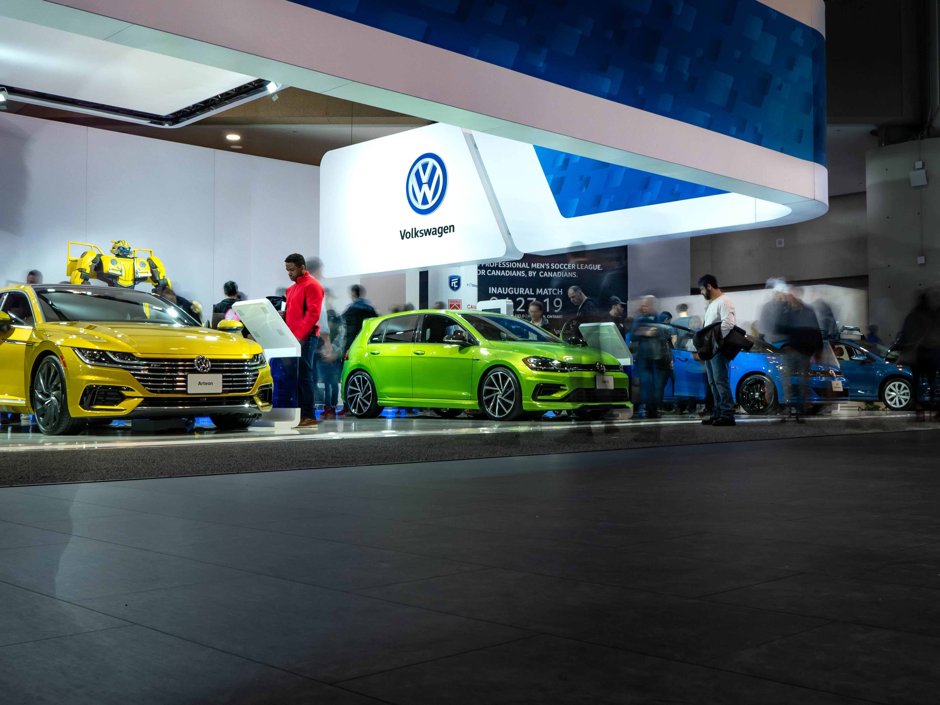 colorful cars auto show