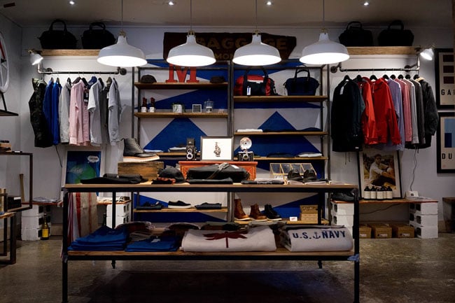 Clothing shop display
