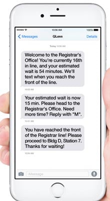 Qless appointment scheduling system for universities