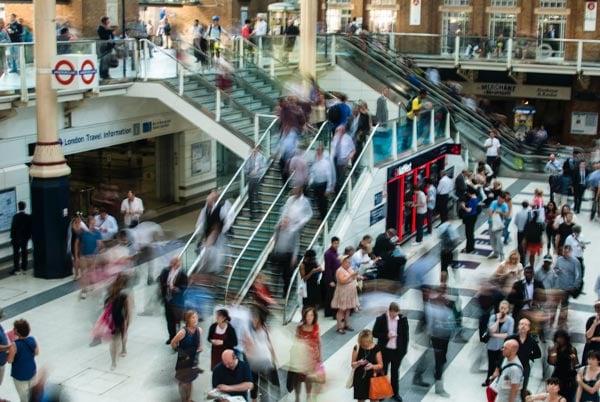 Overcrowded Shopping Mall